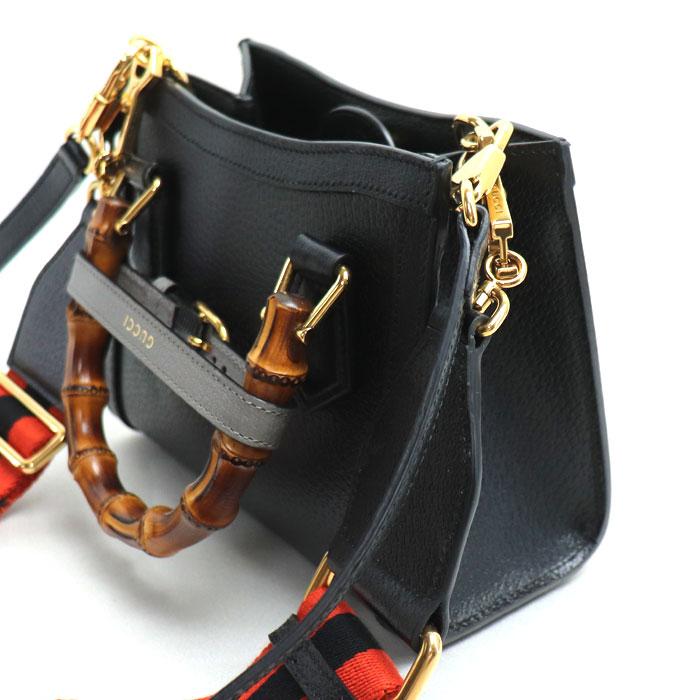 GUCCI（グッチ） ダイアナ ミニトート 2Wayショルダーバッグ ブラック