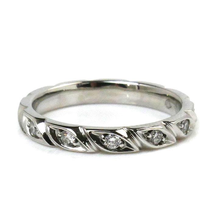 CHAUMET Chaumet ショーメ Pt950プラチナ トルサード 8P ダイヤ CHAUMET Chaumet ショーメ Pt950プラチナ トルサード 8P ダイヤ