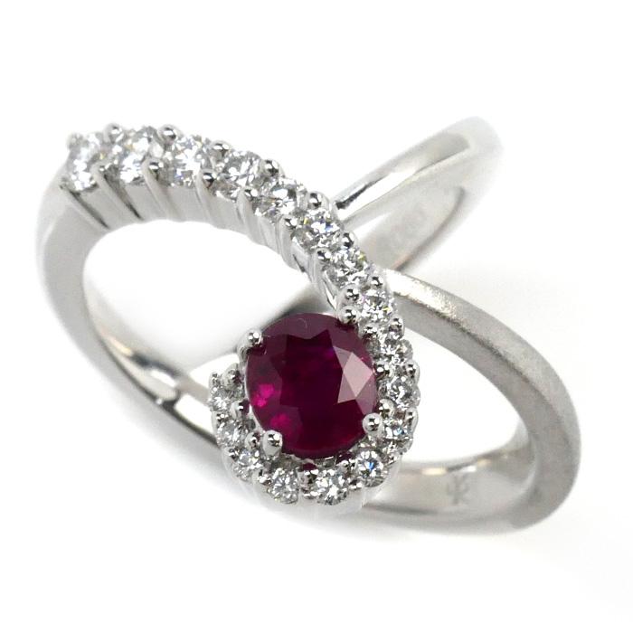 KARATI カラッチ K18WG ルビー ダイヤ リング・指輪 ルビー0.66ct  