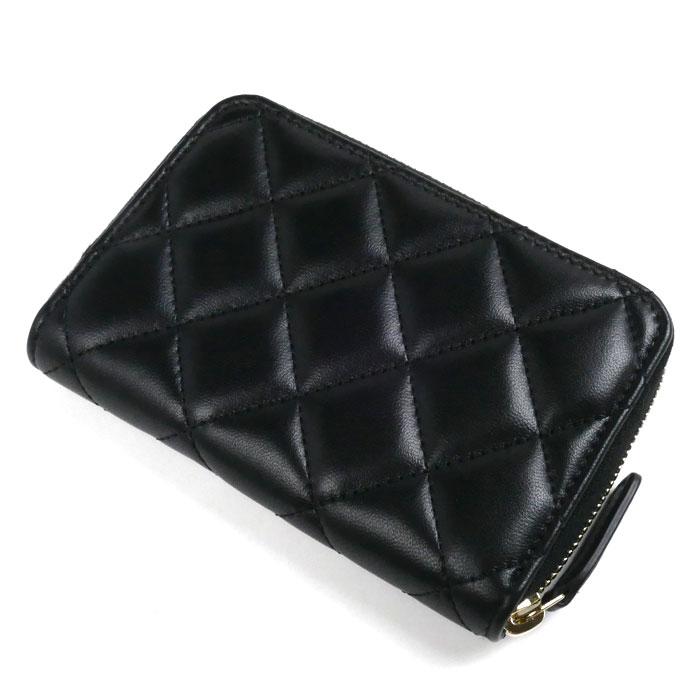 CHANEL（シャネル） マトラッセ COCO パール コインケース ブラック