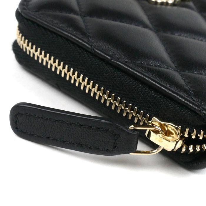CHANEL（シャネル） マトラッセ COCO パール コインケース ブラック 