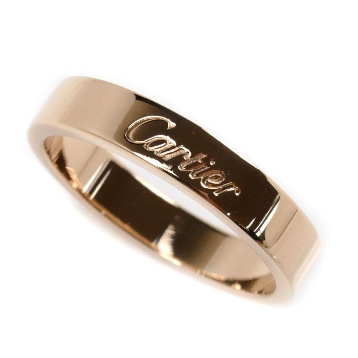 Cartier（カルティエ） K18PG ピンクゴールド エングレーブド リング