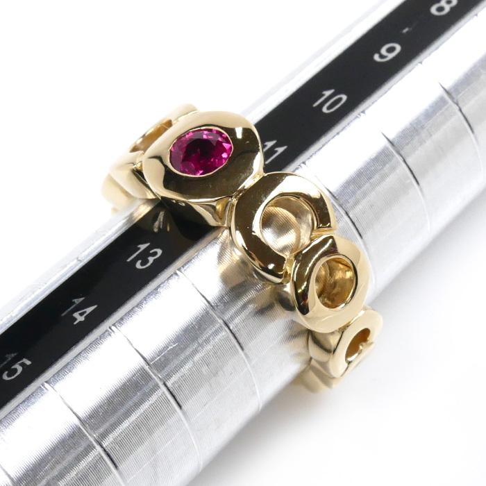 【美和子】シャネル　CHANEL K18 リング　12号 CHANEL（シャネル） K18YG イエローゴールド ココ ルビー リング・指輪