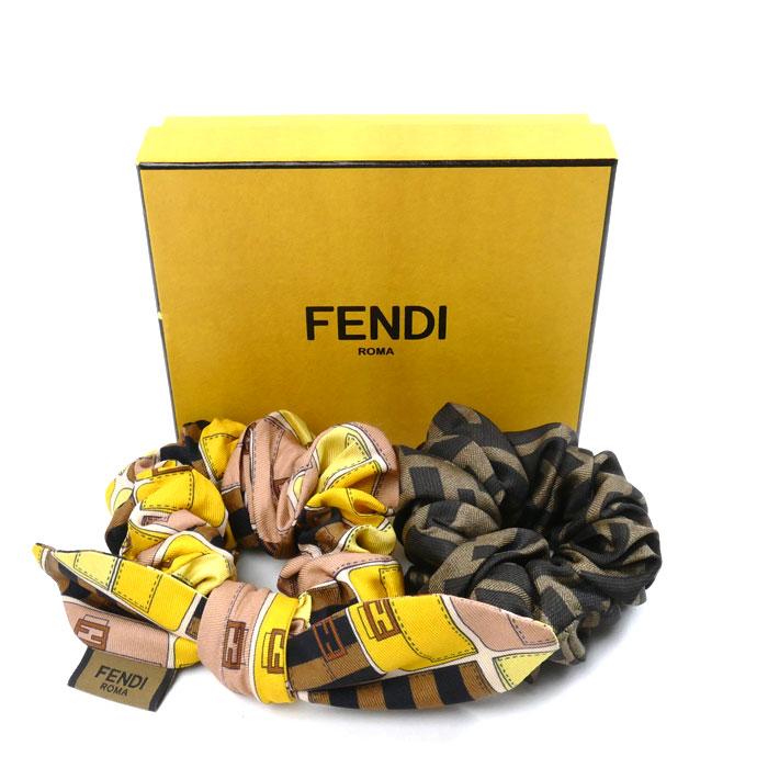 FENDI（フェンディ） シルク ズッカ リボンモチーフ 2セット ヘア