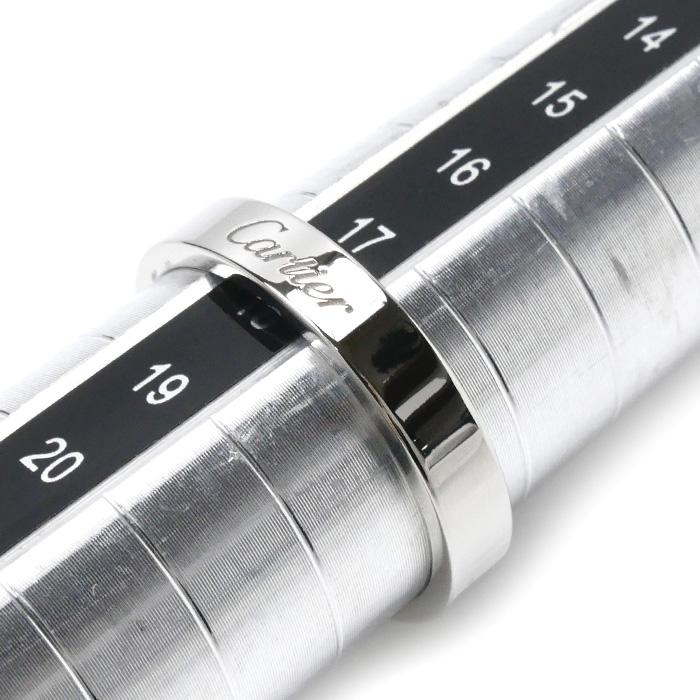 Cartier（カルティエ） Pt950プラチナ エングレーブド リング・指輪