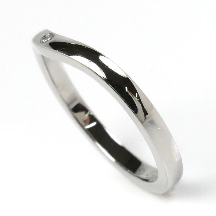 Cartier（カルティエ） Pt950プラチナ バレリーナ カーブ ウェディング
