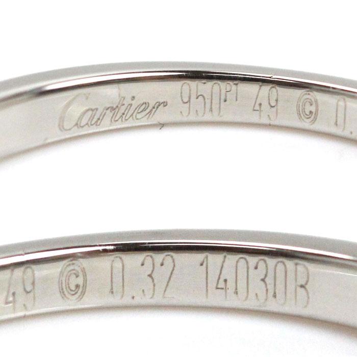Cartier（カルティエ） Pt950プラチナ ソリテール1895 ハーフ