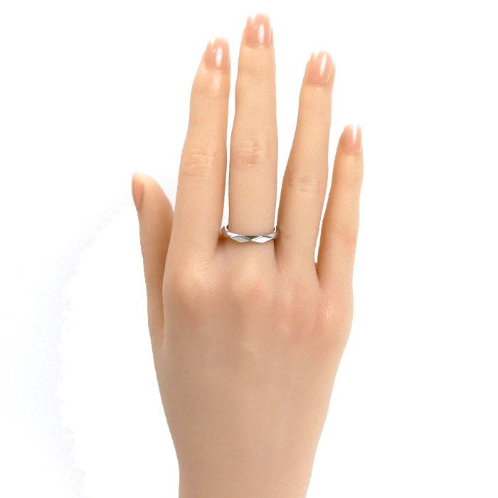 BOUCHERON（ブシュロン） Pt950プラチナ ファセット ミディアム リング