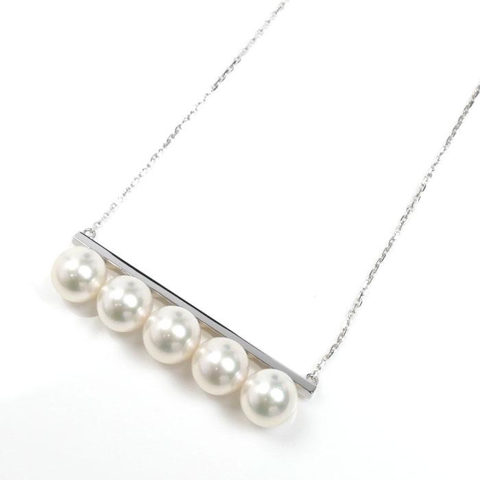 TASAKI タサキ K18WG バランス シグネチャー パール ネックレス P