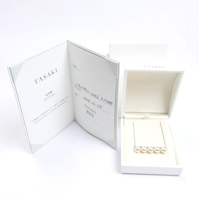 TASAKI タサキ K18WG バランス シグネチャー パール ネックレス P