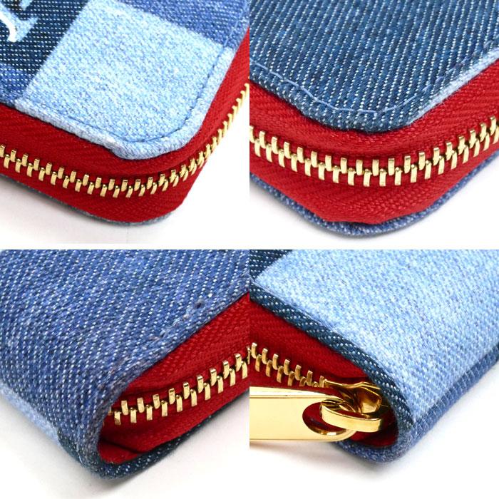 LOUIS VUITTON 長財布/ ジッピーウォレット/デニム パッチワーク LOUIS VUITTON（ルイ・ヴィトン） モノグラム デニムパッチワーク