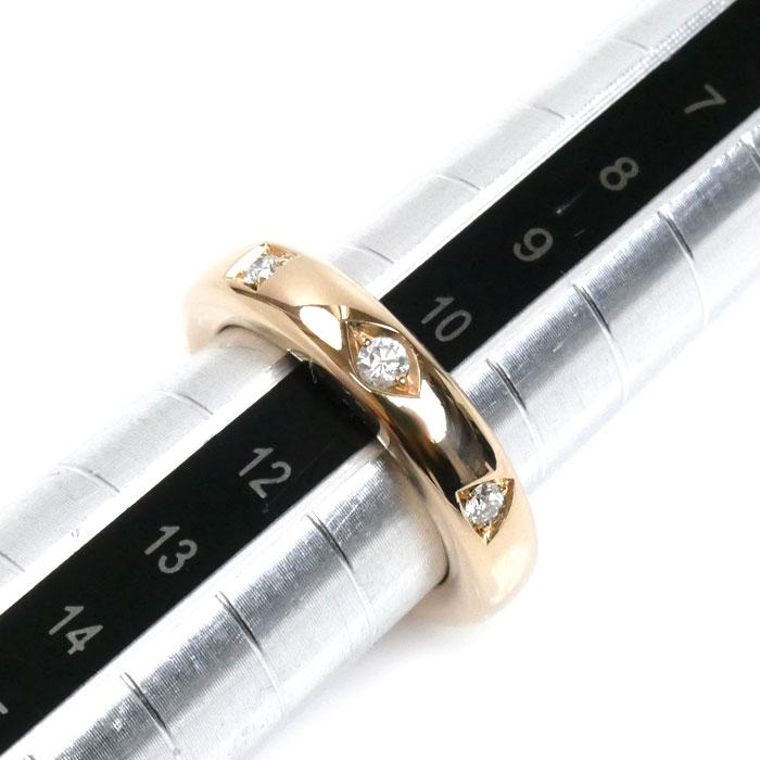 ポメラート Pomellato K18PG イコニカ 3Pダイヤ エキストラスリム