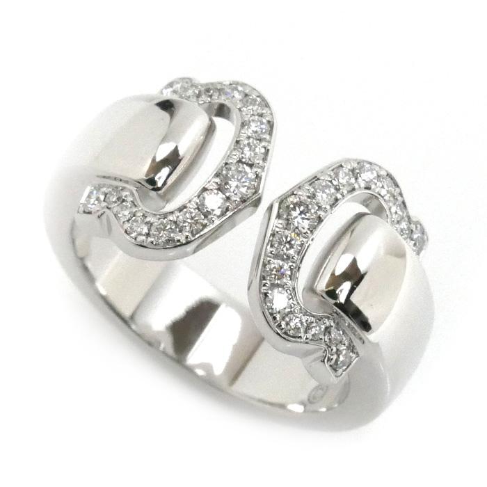 カルティエ リング 2C ダイヤモンド K18WG ホワイトゴールド Cartier CARTIER カルティエ K18WG ホワイトゴールド 2Cブークルセ