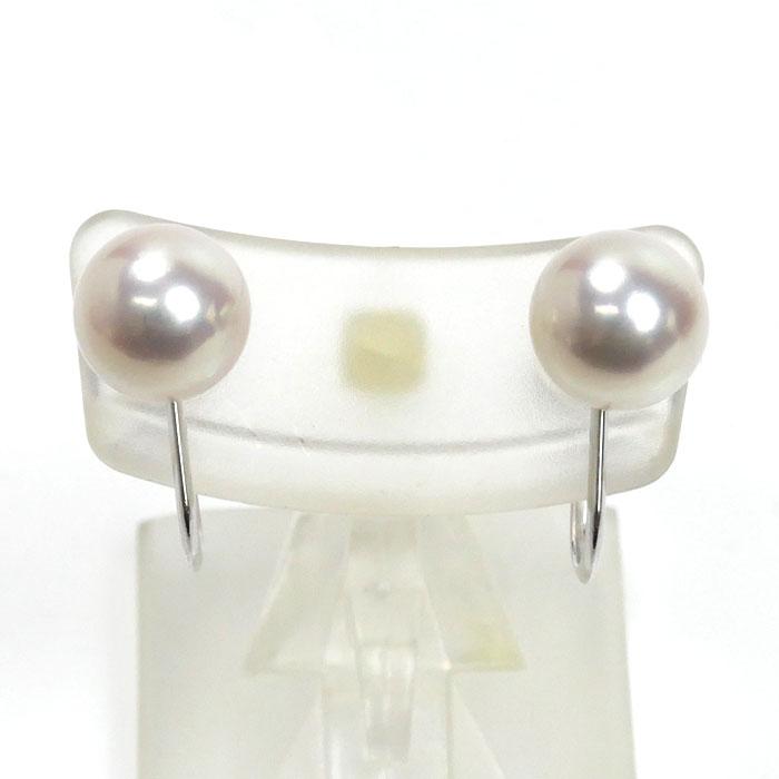 MIKIMOTO（ミキモト） K18WG ホワイトゴールド パール イヤリング 