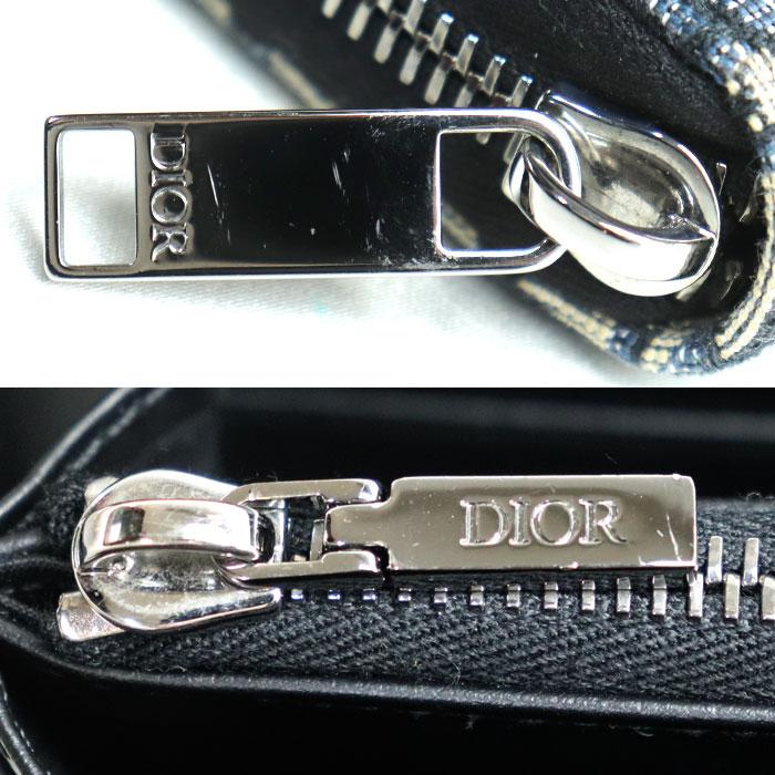 Dior ディオール オブリーク ジャカード ロングジップウォレット 長