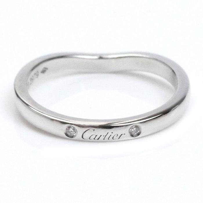 Cartier（カルティエ） Pt950 バレリーナ カーブ ウェディング 3P