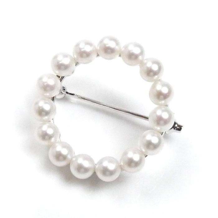 美品✳️MIKIMOTO 4Pパール シルバーブローチ 真珠 ミキモト MIKIMOTO（ミキモト） シルバー パール ブローチ パール約4.5mm 4.3g