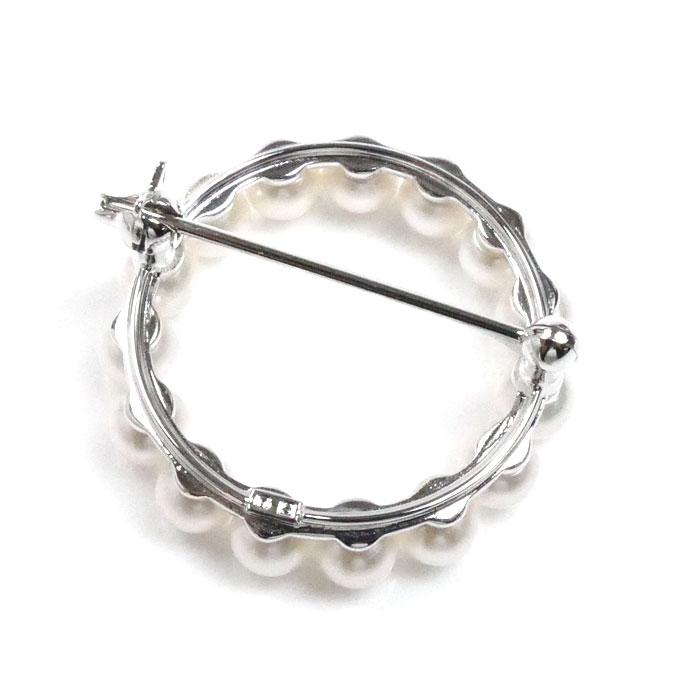 MIKIMOTO（ミキモト） シルバー パール ブローチ パール約4.5mm 4.3g