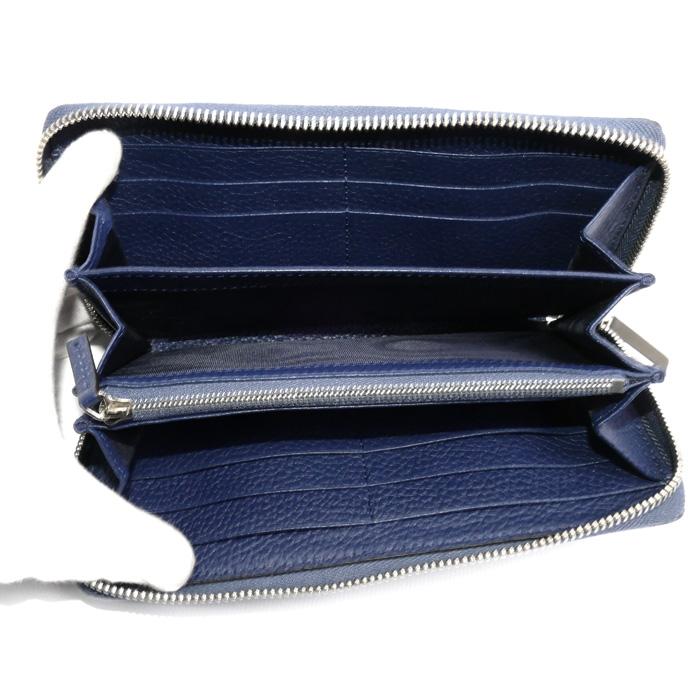 GUCCI（グッチ） ラウンドジップウォレット 長財布 ネイビー 771154
