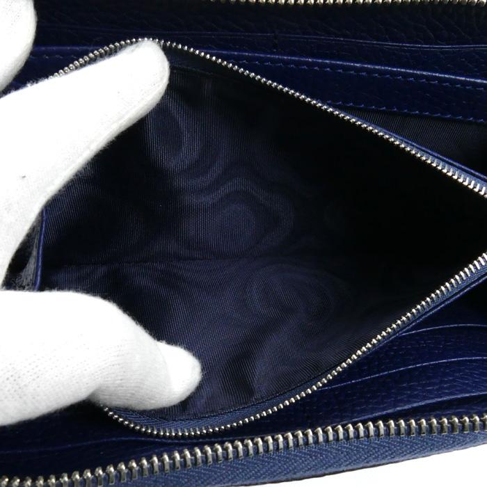 GUCCI（グッチ） ラウンドジップウォレット 長財布 ネイビー 771154