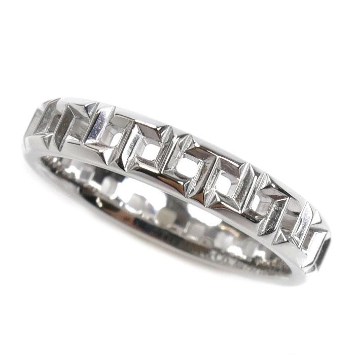 ティファニー Tトゥルー ナローリング K18WGホワイトゴールド 8号 指輪