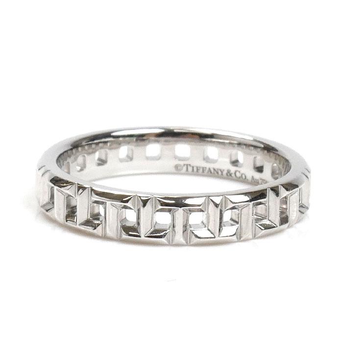 TIFFANY&Co. ティファニー K18WG ホワイトゴールド Tトゥルー ナロー  