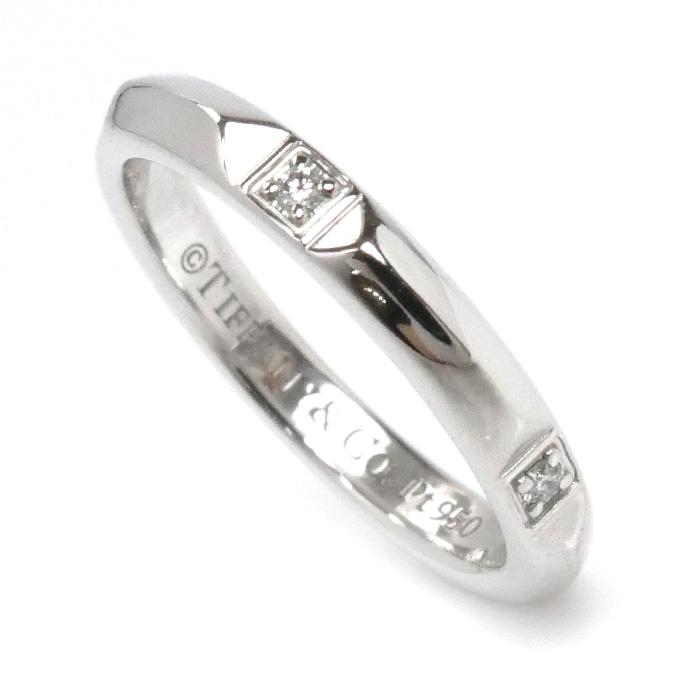 TIFFANY&Co.（ティファニー） Pt950プラチナ トゥルーバンド ダイヤ
