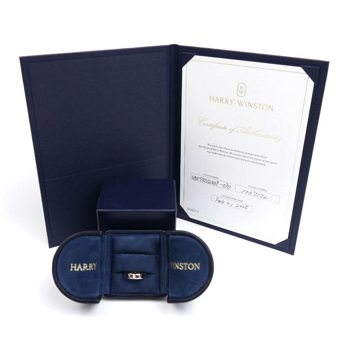 HARRY WINSTON ハリーウィンストン Pt950プラチナ スリーストーン