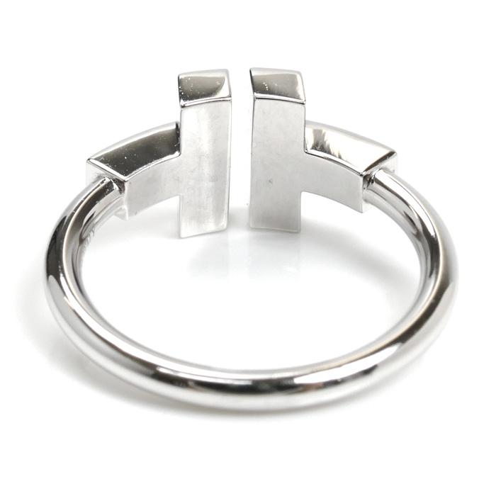 TIFFANY&Co.（ティファニー） K18WG Tワイヤー ダイヤ ターコイズ