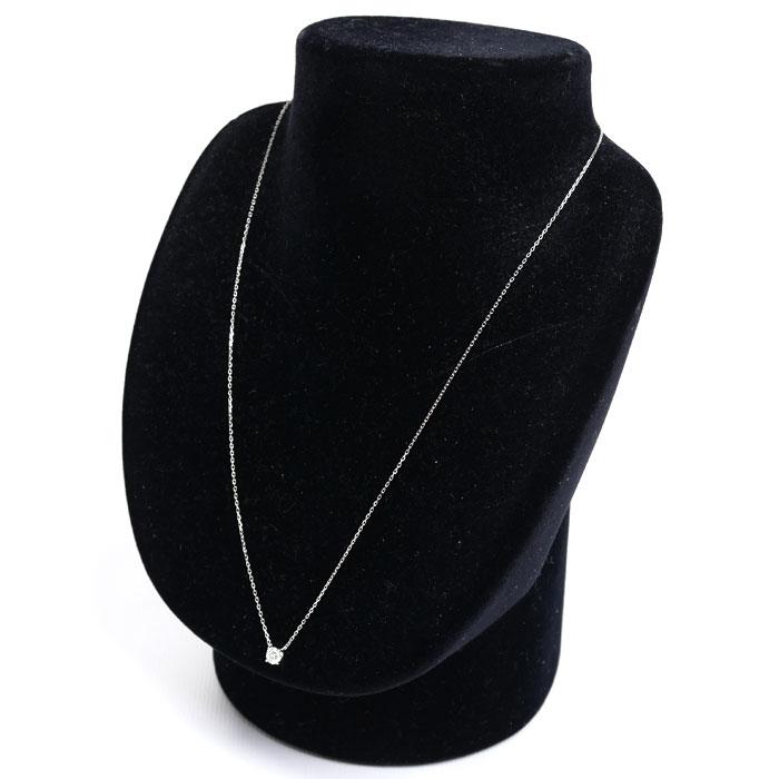 美品 4℃ 一粒ダイヤネックレス Pt850 0.177ct 【公式通販】