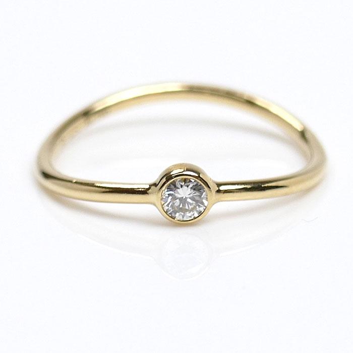 TIFFANY&Co.（ティファニー） K18YG イエローゴールド ウェーブ