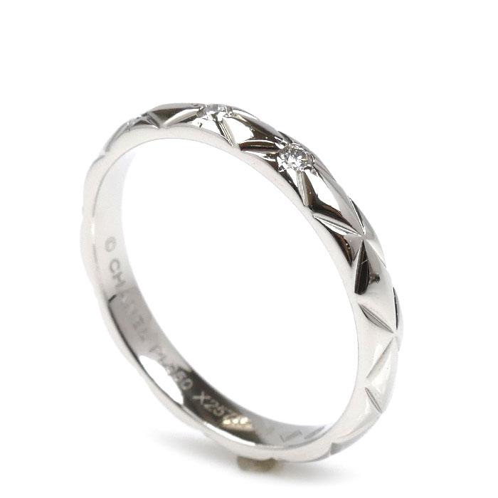 CHANEL リング マトラッセ pt950 #50(10号) シャネル 指輪 CHANEL シャネル マトラッセリング #50 リング・指輪 プラチナ