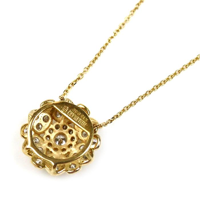 ゆきざき K18YG イエローゴールド ひまわり ネックレス W50229