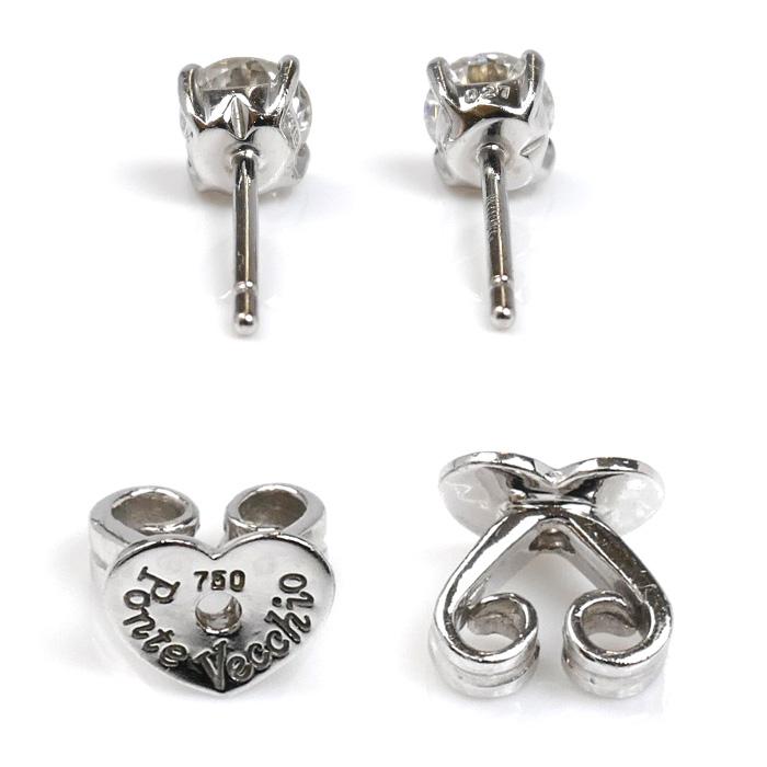 Ponte Vecchio ポンテヴェキオ K18WG ホワイトゴールド ピアス 