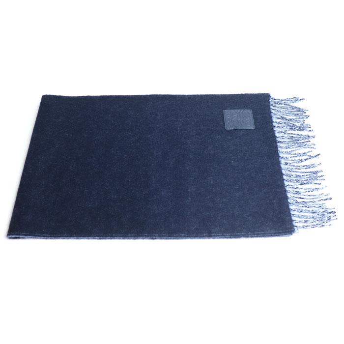 LOEWE ロゴ入りマフラー ベージュ/ネイビー LOEWE ロゴ入りマフラー ベージュ/ネイビー LOEWE ロゴ入りマフラー