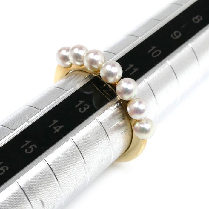 MIKIMOTO ミキモト K18YG イエローゴールド ベビーパール リング・指輪