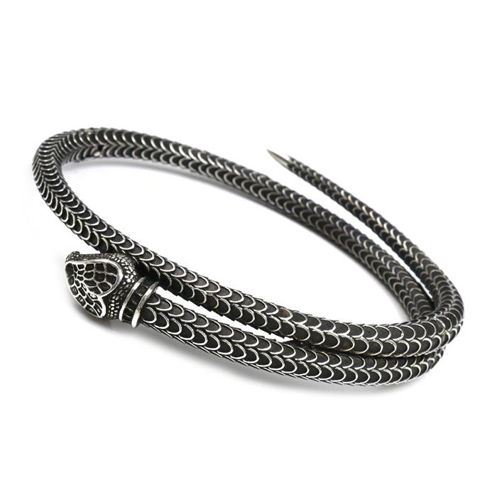 GUCCI（グッチ） シルバー925 スネーク バングル バングル 19 47.7g