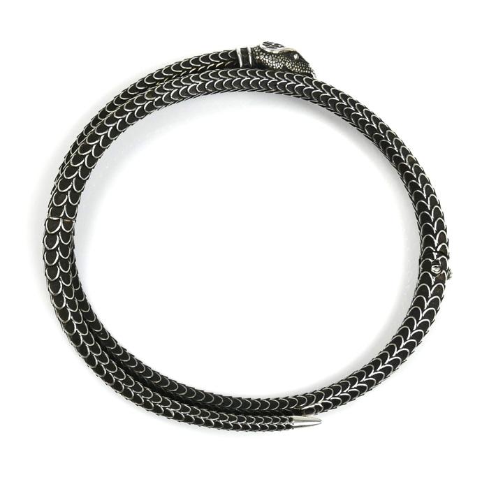 GUCCI（グッチ） シルバー925 スネーク バングル バングル 19 47.7g