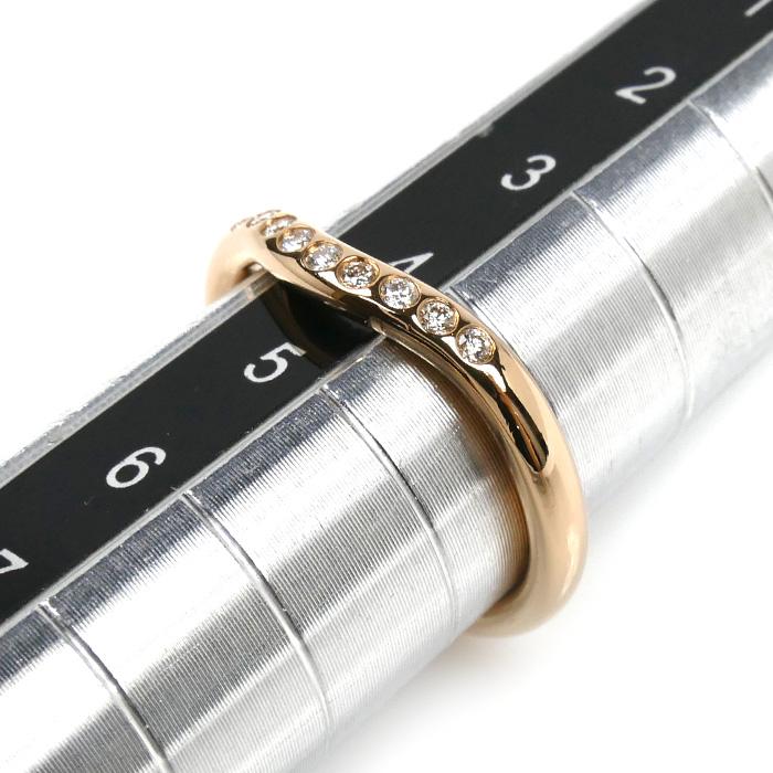 TIFFANY&Co.（ティファニー） K18PG ピンクゴールド カーブドバンド 9P