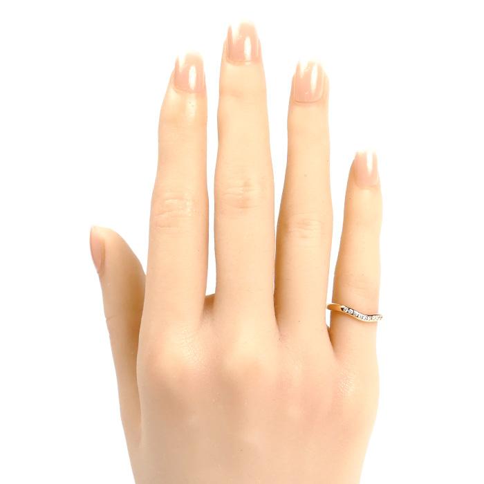 TIFFANY&Co.（ティファニー） K18PG ピンクゴールド カーブドバンド 9P