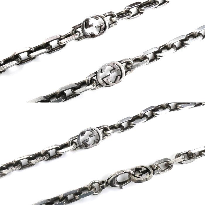 GUCCI グッチ シルバー925 インターロッキングG ネックレス