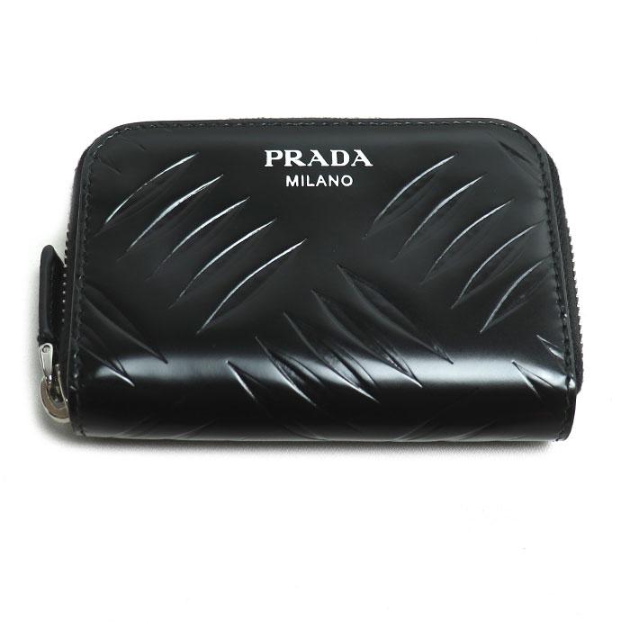 PRADA（プラダ） ラウンドファスナー コインケース ブラック 2MM003 IC 