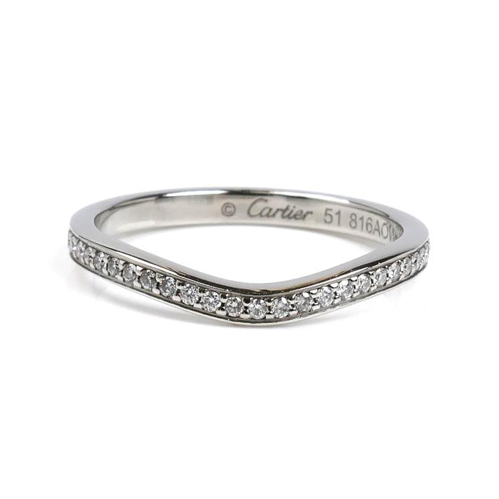 Cartier（カルティエ） Pt950プラチナ バレリーナ カーブ ハーフ