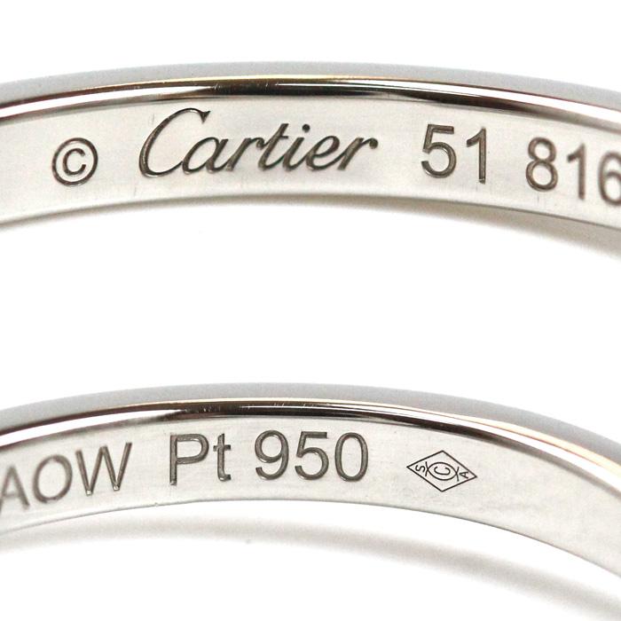 Cartier（カルティエ） Pt950プラチナ バレリーナ カーブ ハーフ