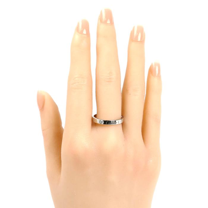 【磨き済み】 カルティエ エングレーブドリング　Pt950　9号 中古】 カルティエ CARTIER Pt950 リング 指輪 ダイヤモンド 9号 #49