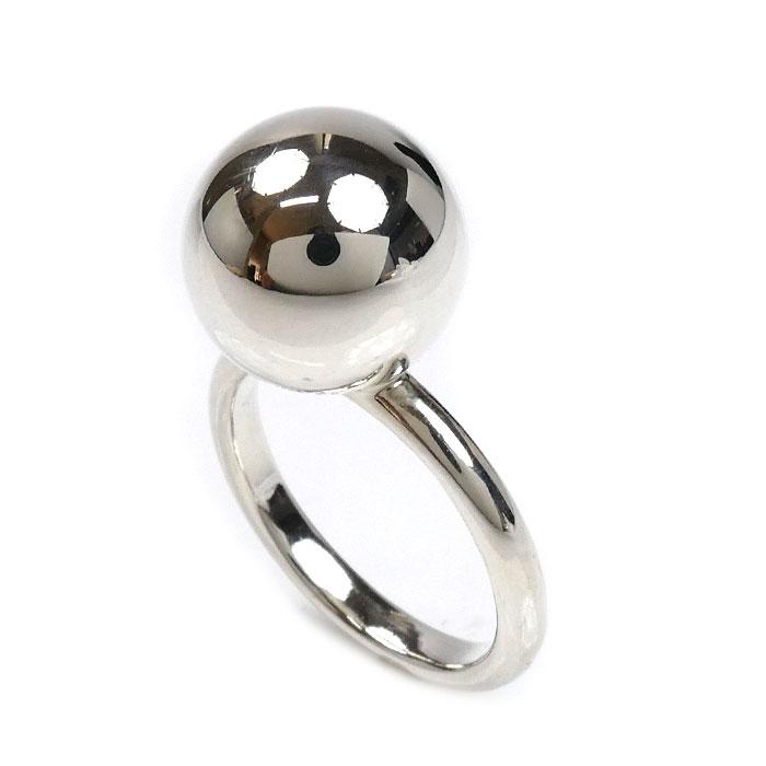 新品同様 ティファニー リング ハードウェア ボール 8号 シルバー925 TIFFANY&Co.（ティファニー） シルバー925 ハードウェア ボール リング