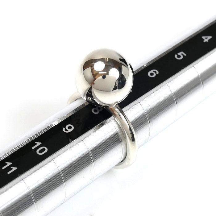 新品同様 ティファニー リング ハードウェア ボール 8号 シルバー925 TIFFANY&Co.（ティファニー） シルバー925 ハードウェア ボール リング