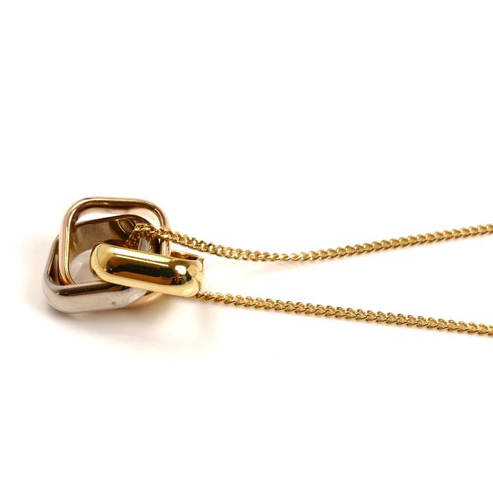 Cartier（カルティエ） K18YG/PG/WG トリニティ クッション ネックレス