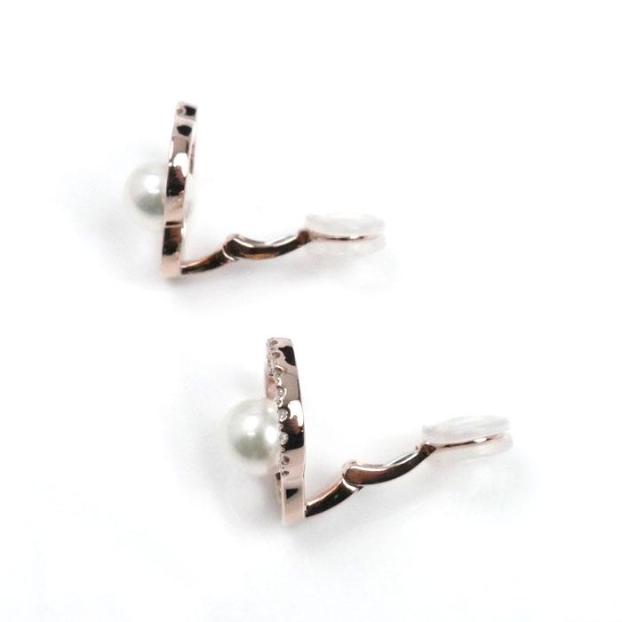 TASAKI タサキ K18PG チャンツ パール ダイヤ イヤリング E-4407-18KSG