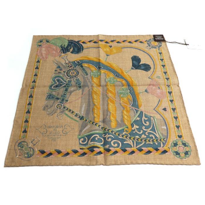 HERMES（エルメス） カレ45ガヴロッシュ HARNAIS DE COEUR アルネドゥ